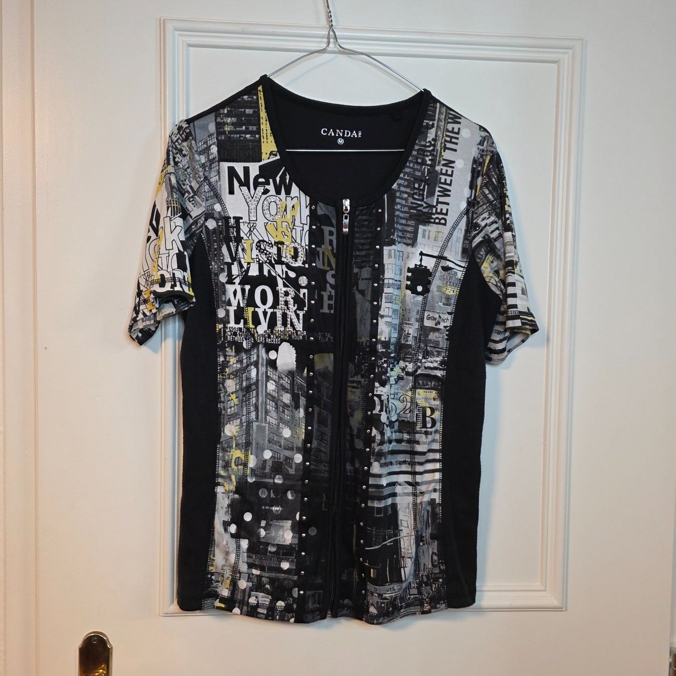 C&A Camicette: Canda C&A Bluse Gr. 38 mit Reißverschluss – Usato da Wald ZH venduto da CapLux 1