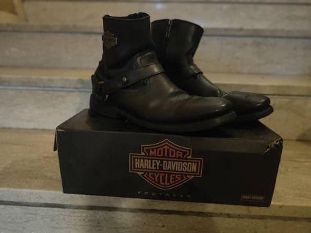 Stivali Harley Davidson in pelle nera - Taglia 45