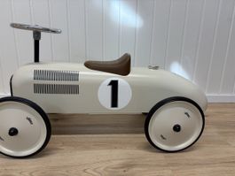 Vilac Rennwagen Kinderfahrzeug vintage, beige, top Zustand