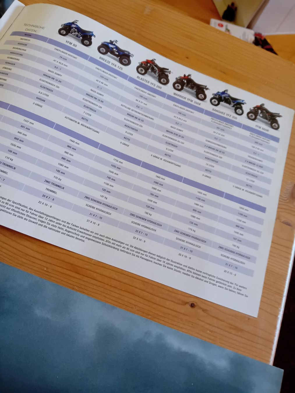 Documenti: Yamaha ATV und Quad Prospekte 2003 2 Stk – Usato da St. Urban venduto da volvodreamer 7