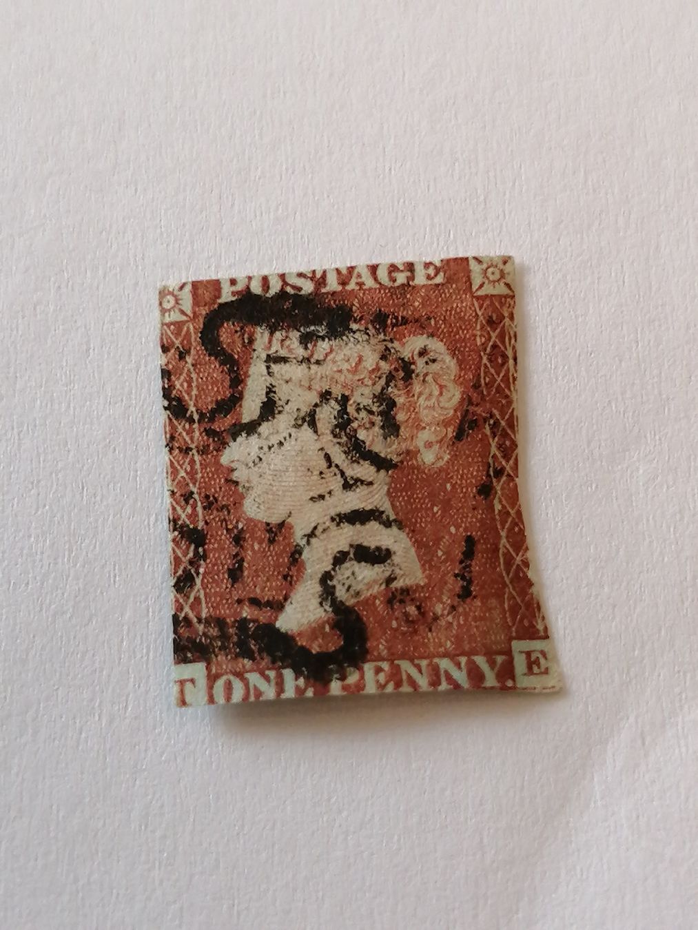 Alle Briefmarken: One Penny Red 1841  – Gebraucht aus Happerswil von tschergi