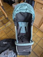 Joie Kinderwagen Buggy faltbar hellblau mit Fussack etc.