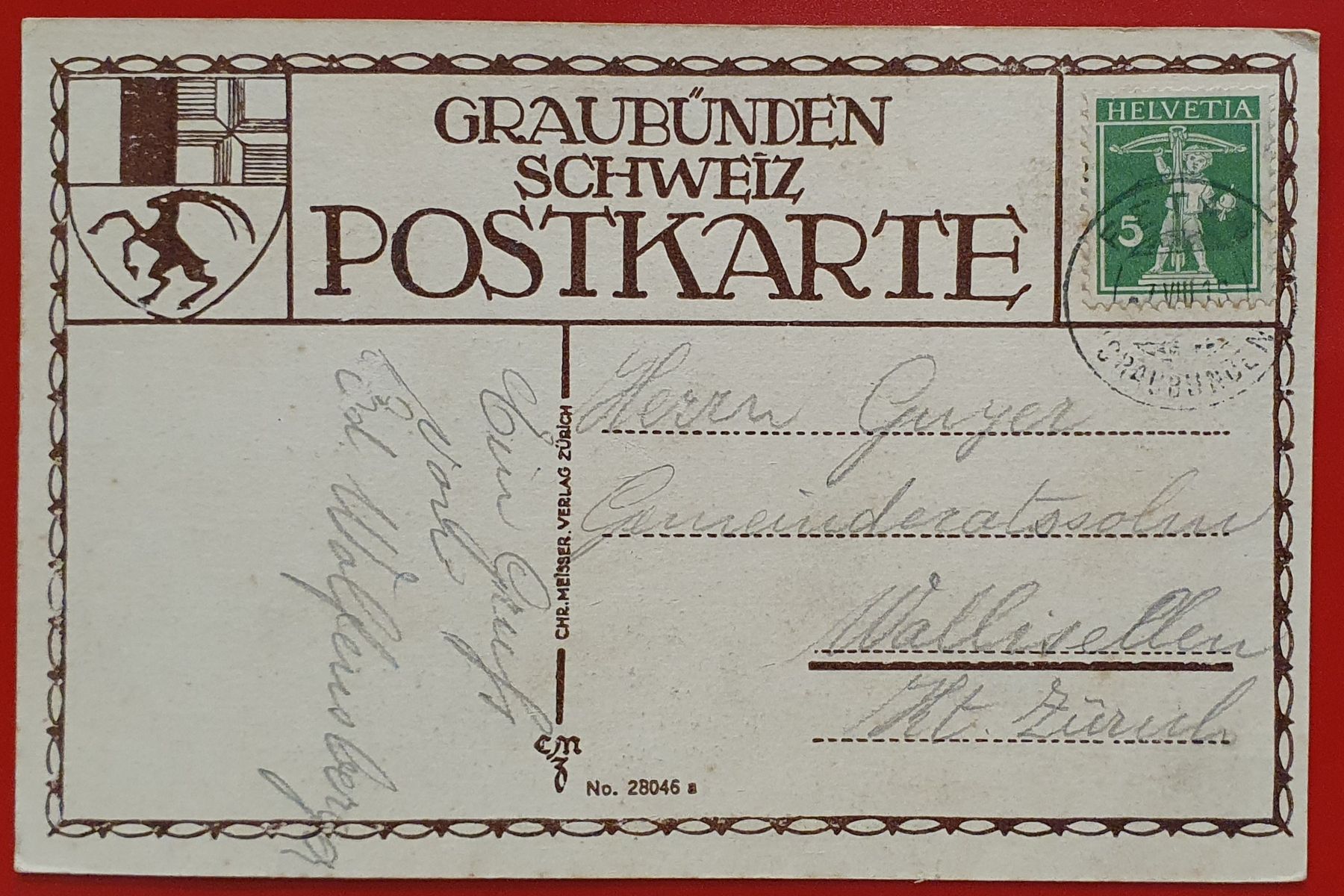 Cartoline postali: Scarl bei Schuls-Tarasp 1915 – Usato da Kreuzlingen venduto da Rschweiz1 2