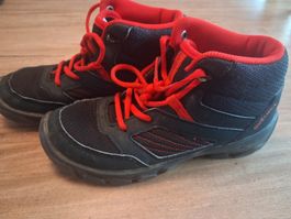 Wanderschuhe Quechua schwarz rot Grösse 36 gebraucht