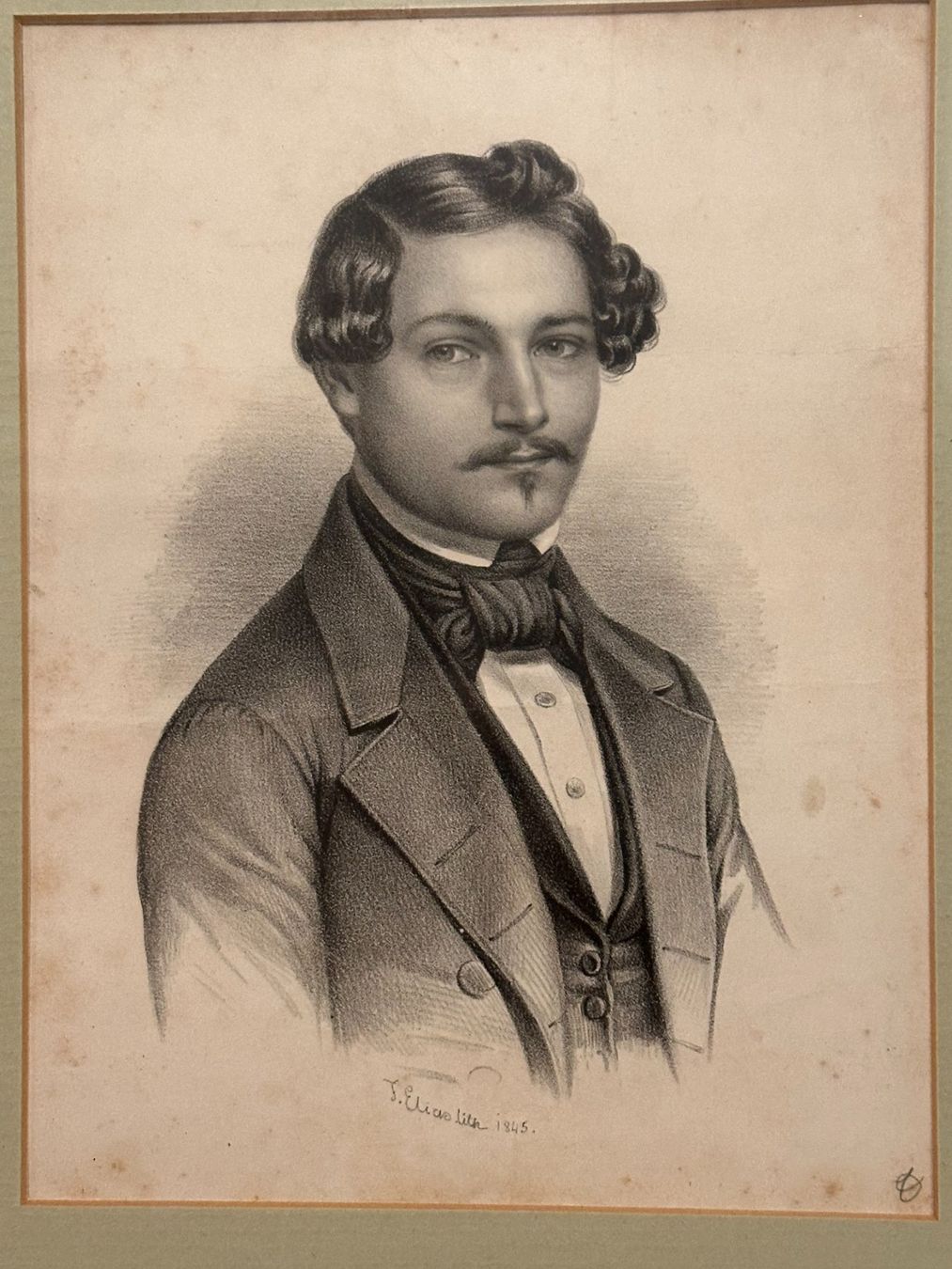 Dipinti: Bleistiftzeichnung  - Porträt eines Mannes, 1845 – Usato da Luzern venduto da Fabian_Ni 1