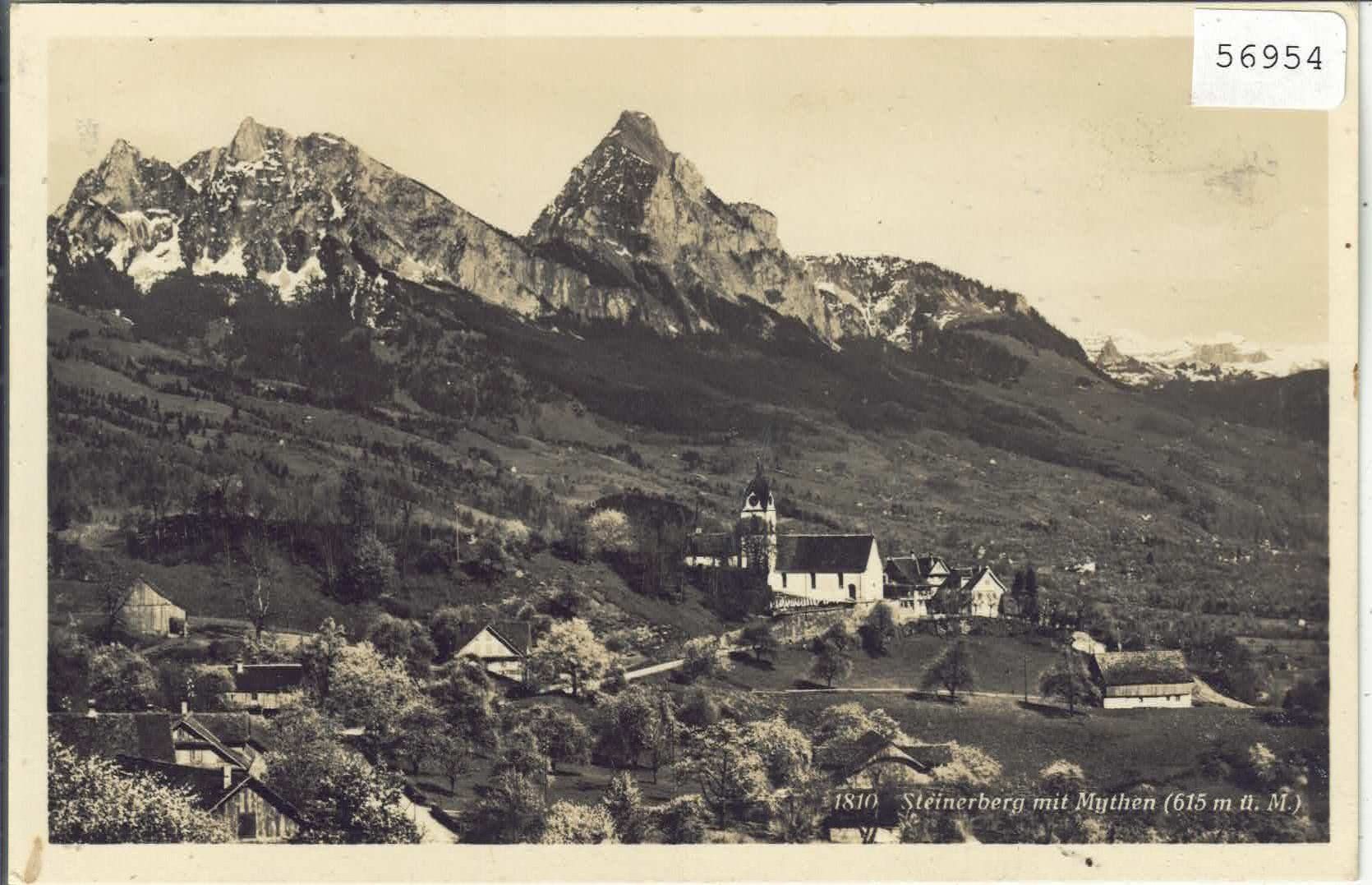 Ansichtskarten: Steinerberg mit Mythen – Gebraucht aus Ettingen von Kartenplanet
