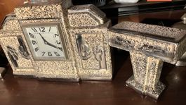 Art déco Horloge et ses vides poches Deko Uhr