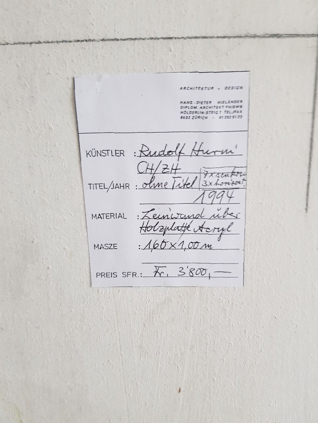 Dipinti: Rudolf Hurni – Nuovo (secondo la descrizione) da Zürich venduto da Sommertraum 5