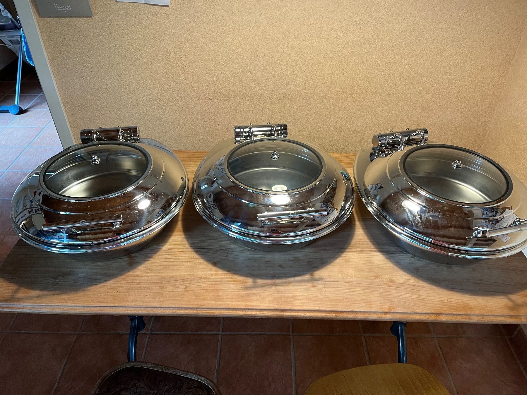Cucine complete: 3 APS Chafing Dish GLOBE Top – Usato da Dittingen venduto da Cervolino77