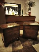 Paire de tables de chevet vintage – esprit Art déco