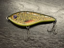 Hardbait 10 cm hechtköder 35g neon gelb swimbait jerkbait