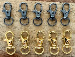 10x Haken / Karabiner zum Basteln