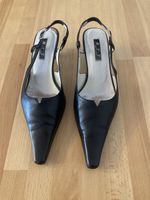 Riemchenpumps, Leder