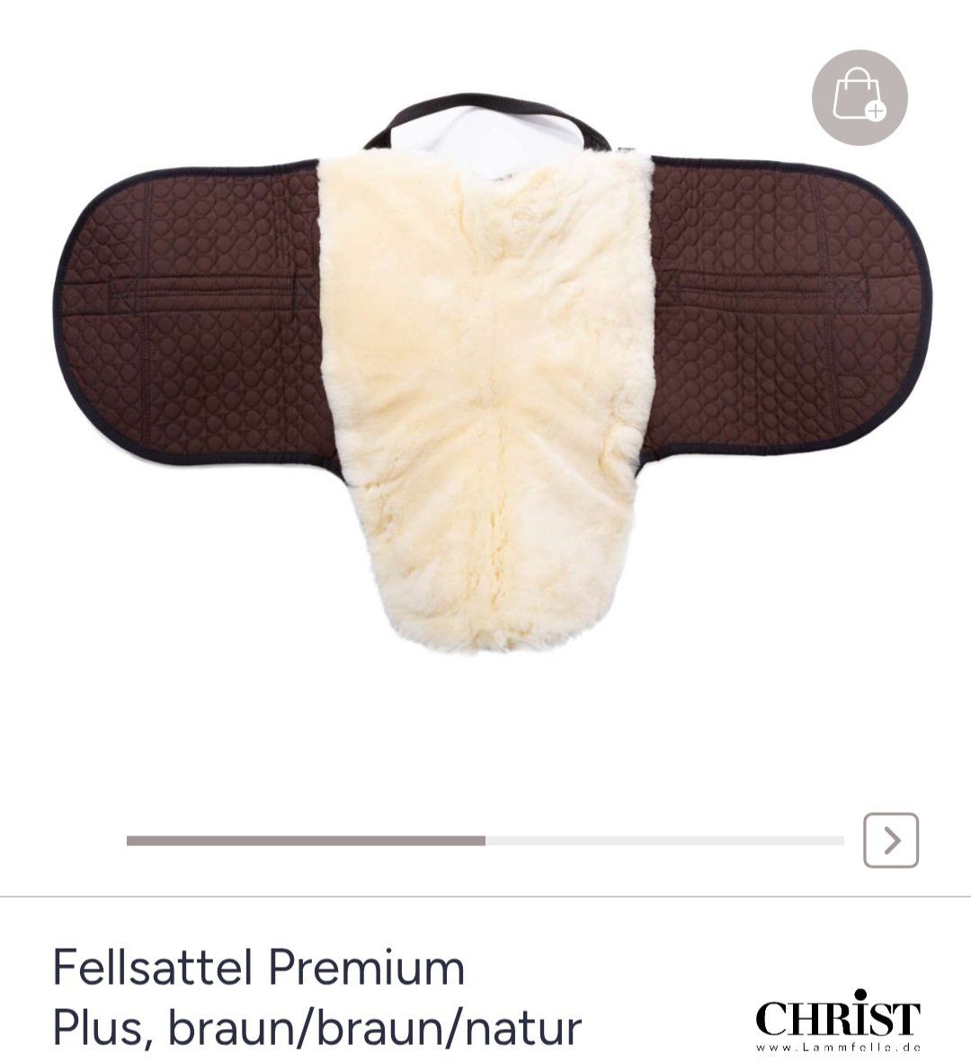 Christ Sattel & Sattelzubehör: Neuer, originalverpakter Lammfelksattel – Neu und originalverpackt aus Amriswil von Landherzli 1