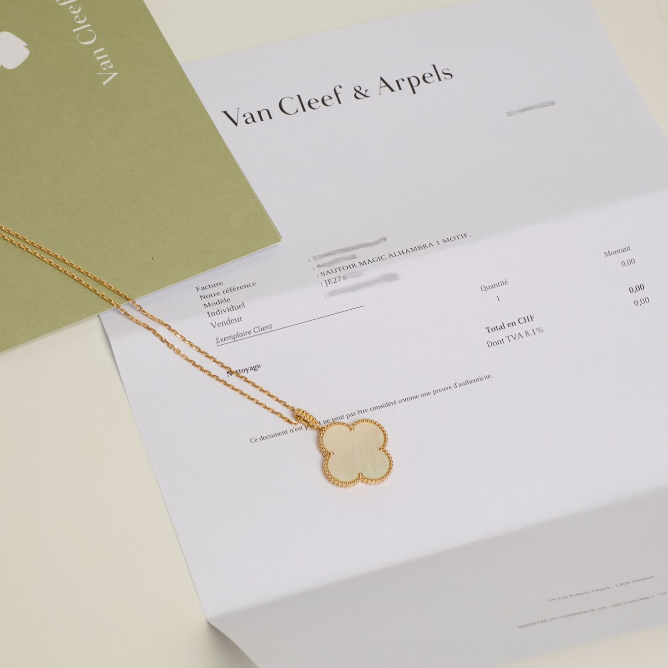 Van Cleef Catenine: Authentique Sautoir VAN CLEEF & ARPELS Magic Alhambra – Nuovo (secondo la descrizione) da Carouge GE venduto da TLD 7