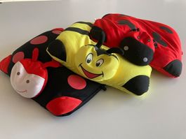 3x Gurtkissen Kinder Auto Reissekissen Nackenstütze