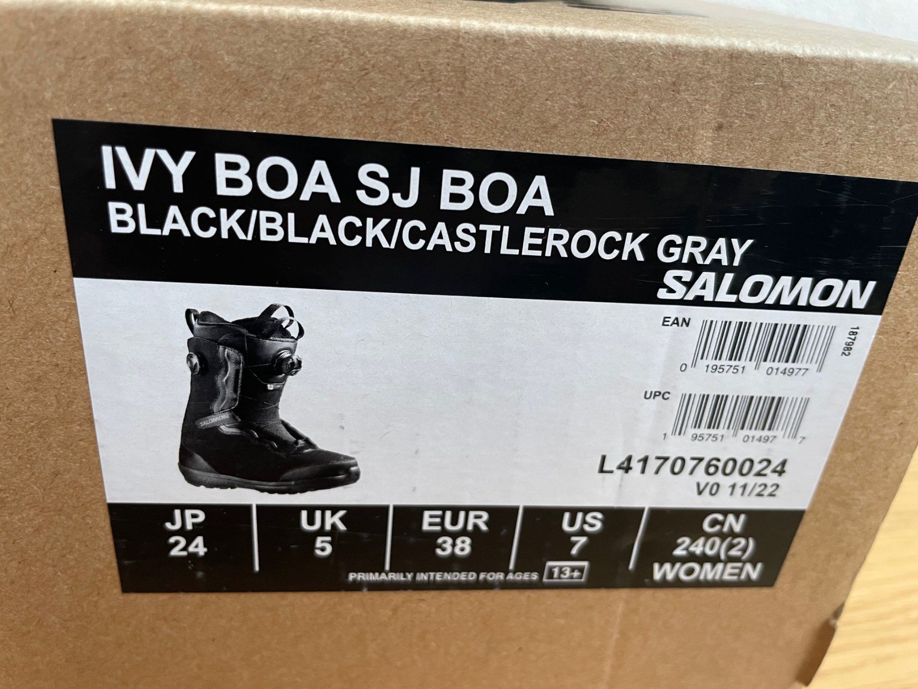 Scarpe da uomo: SALOMON Snowboard Schuhe, passt einer EU36 – Usato da Arth venduto da ivikiwishop 7