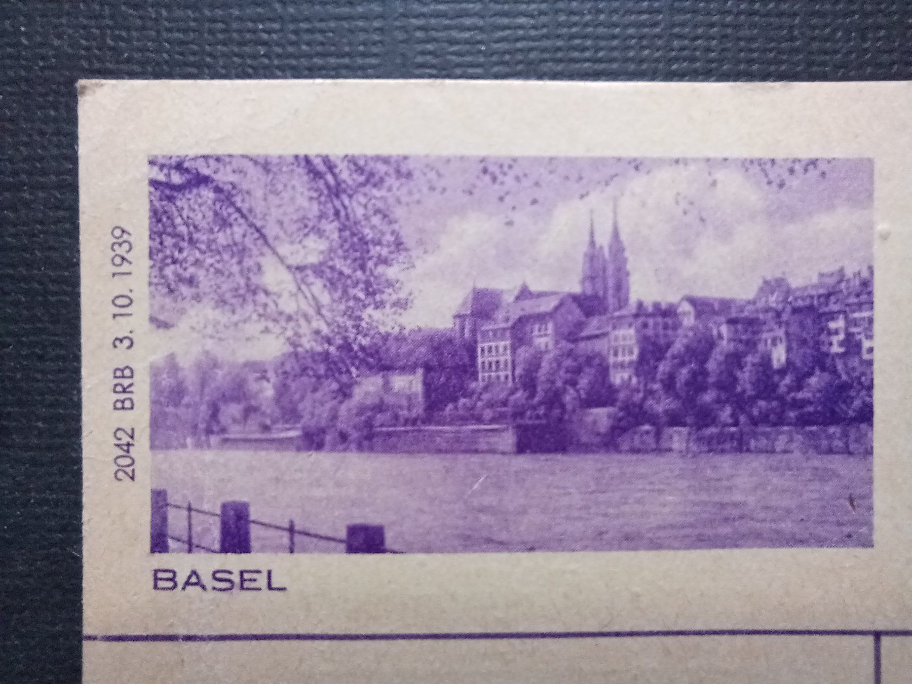 Tutti i francobolli: Bildpostkarte, Basel, Aarg. Baudirektion, 1939/1941 – Usato da Aarau Rohr venduto da mgvw 1