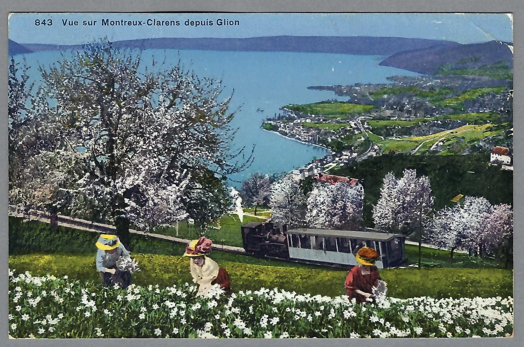 Cartoline postali: 1925, MONTREUX-CLARENS TRAIN – Usato da Pura venduto da ulisse1957