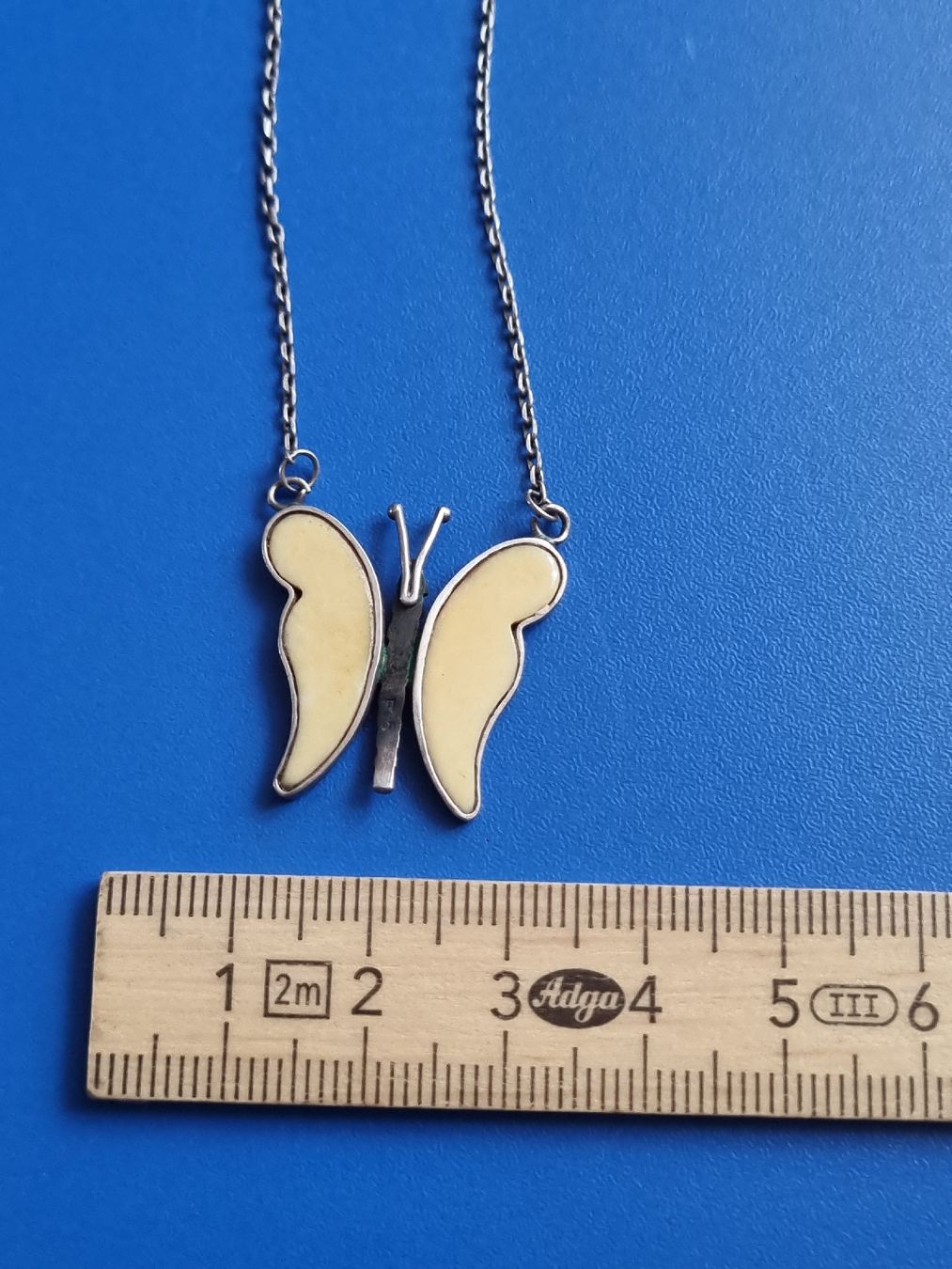 Catenine: Silberkette mit Schmetterling Anhänger – Usato da Schaffhausen venduto da Leveron13 1