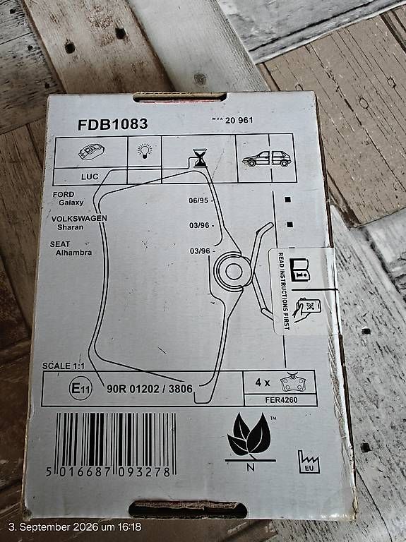 Tutti pezzi di ricambio auto: Bremsklötze hinten  – Nuovo e nell'imballaggio originale da Roggwil venduto da ego10000 1