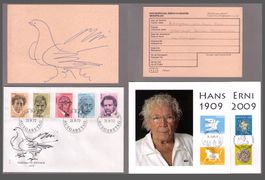 Orig. Autogramm__HANS ERNI_TAUBE_80er-Jahre_Im Set !!