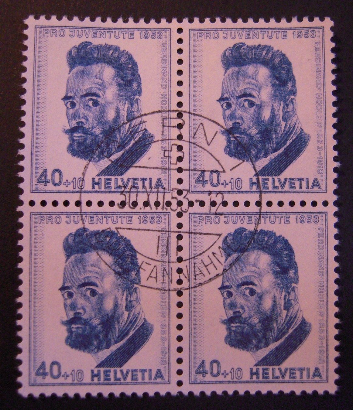 Tutti i francobolli: PJ 1953 Nr. 152 VB gest. Bern 1 30.12.53 – Usato da Stallikon venduto da Saentis2014