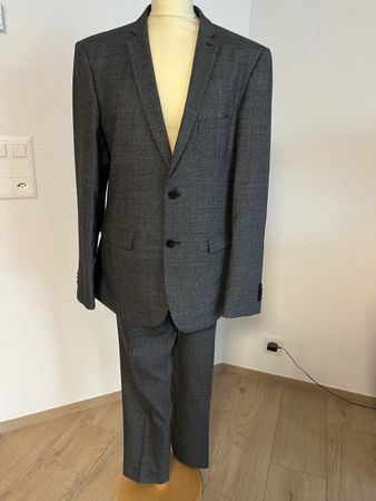 Anzug WE Fashion Slim Fit Grau Grösse 50