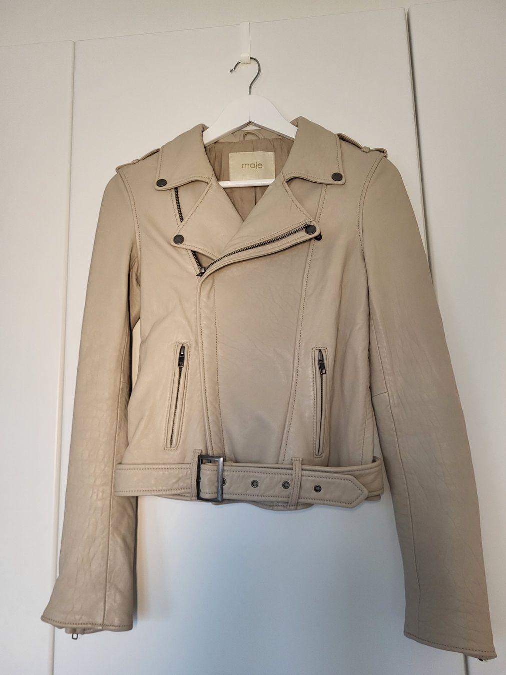 Maje Giacche: Veste en cuir "Maje" – Nuovo (secondo la descrizione) da St-Prex venduto da natali78