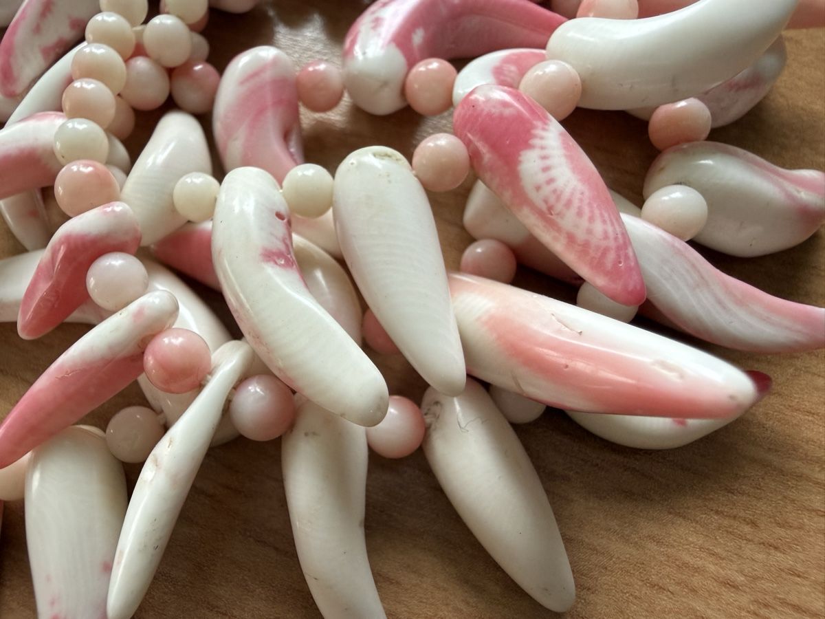 Catenine: Vintage-Halskette: Echte Muschel – Usato da Lamone venduto da LaCantinaMagica 4