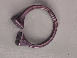 Ring offen Metall antik Optik Gebraucht 925 S