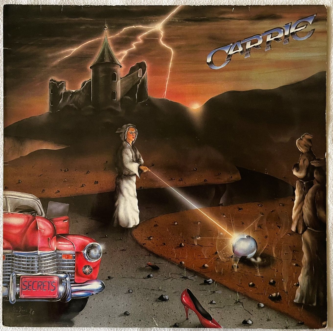 Schallplatten: Carrie – Secrets - LP - 1986 - First Press - Earthshaker Rec – Gebraucht aus Uster von Zardodel