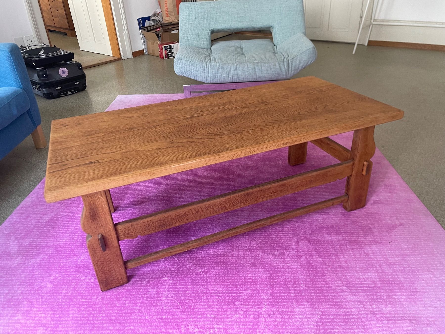 TV Möbel: Table basse bois massif – Gebraucht aus Biel/Bienne von fabrice.ymov 1