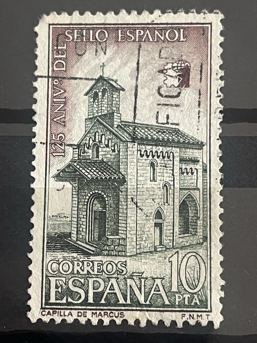 Tutti i francobolli: Briefmarke Spanien 10 Pta Capilla de Marcus gebraucht – Usato da Buchs AG venduto da fpatricia 1