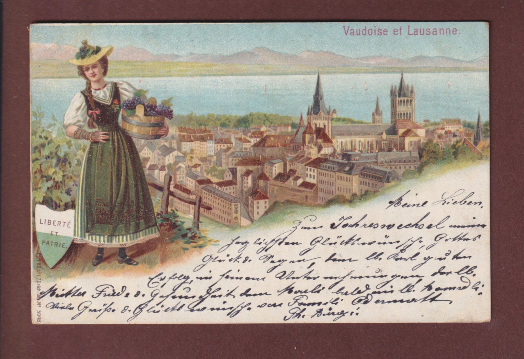 Cartes postales: LAUSANNE et Vaudoise - 1899 – D'occasion à Pully par nicecards