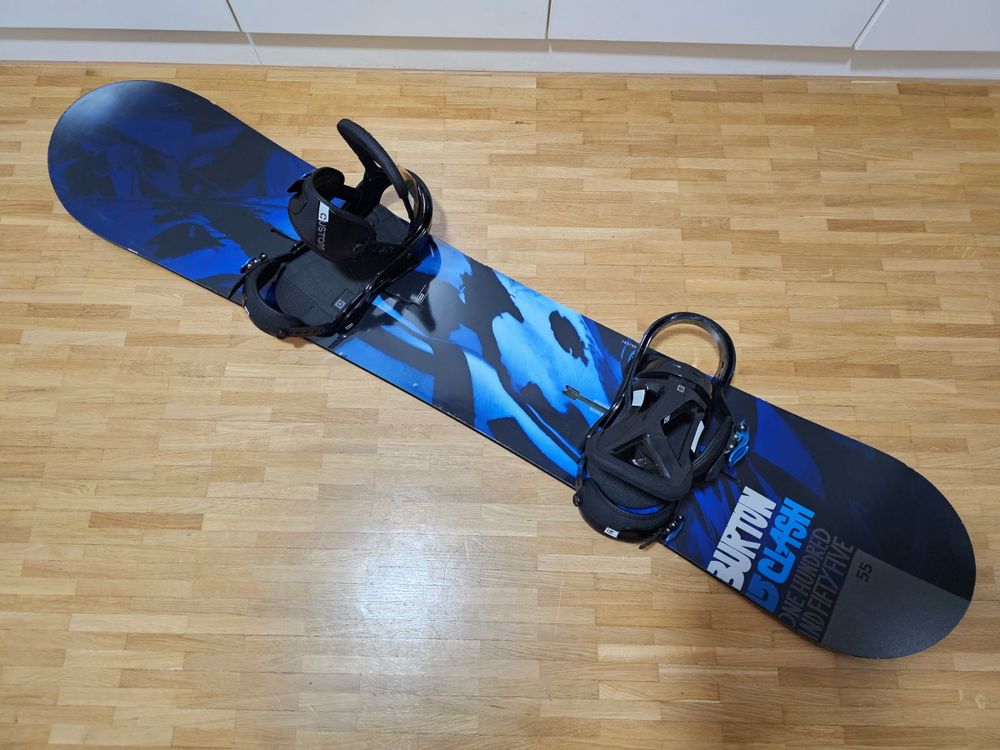 BURTON CLASH 155,V-Rocker mit NEUWERTIGE BURTON CUSTOM Gr. M