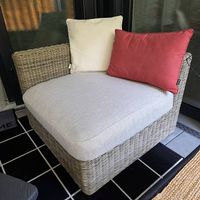 Fauteuil Lounge en résine tressée, excellent état 