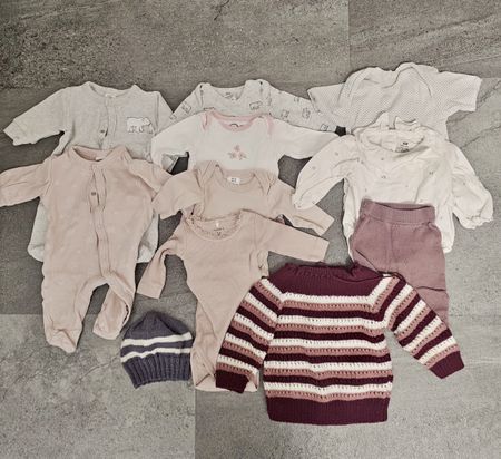 Mädchen Babykleiderset 50/56