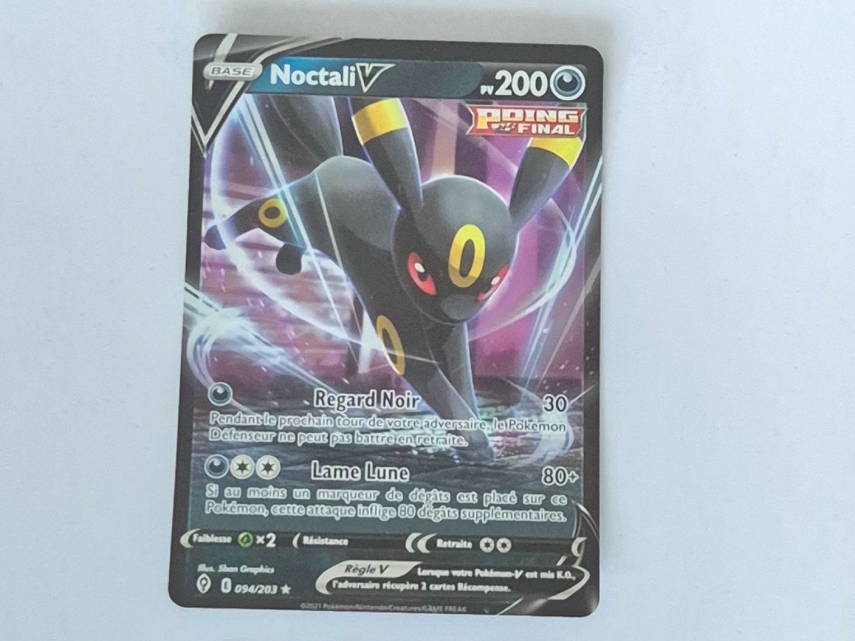 Pokémon Carte collezionabili: Pokémon NOCTALI PROMO V VERSION FR – Usato da Ursy venduto da RetroBebar777