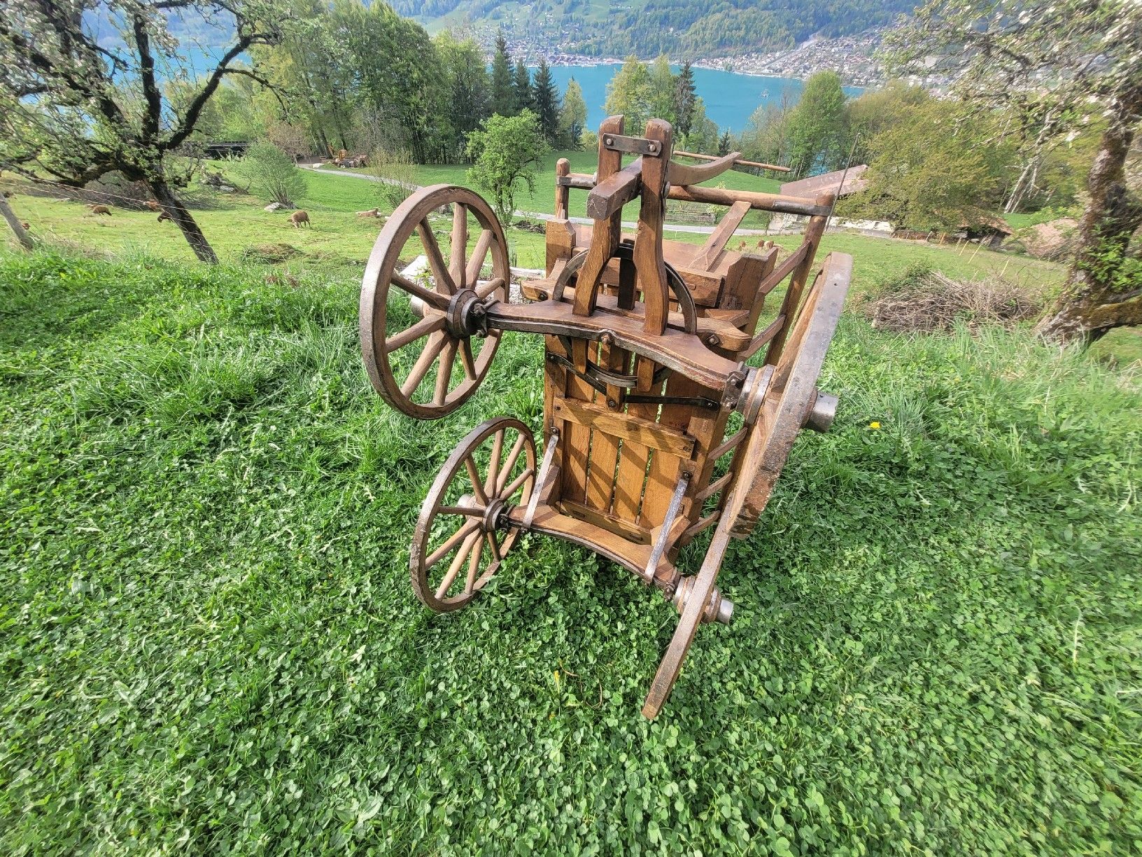 Carriole: Leiterwägeli mit Deichsel. Guter Zustand – Usato da Brienz BE venduto da Hundechef 6