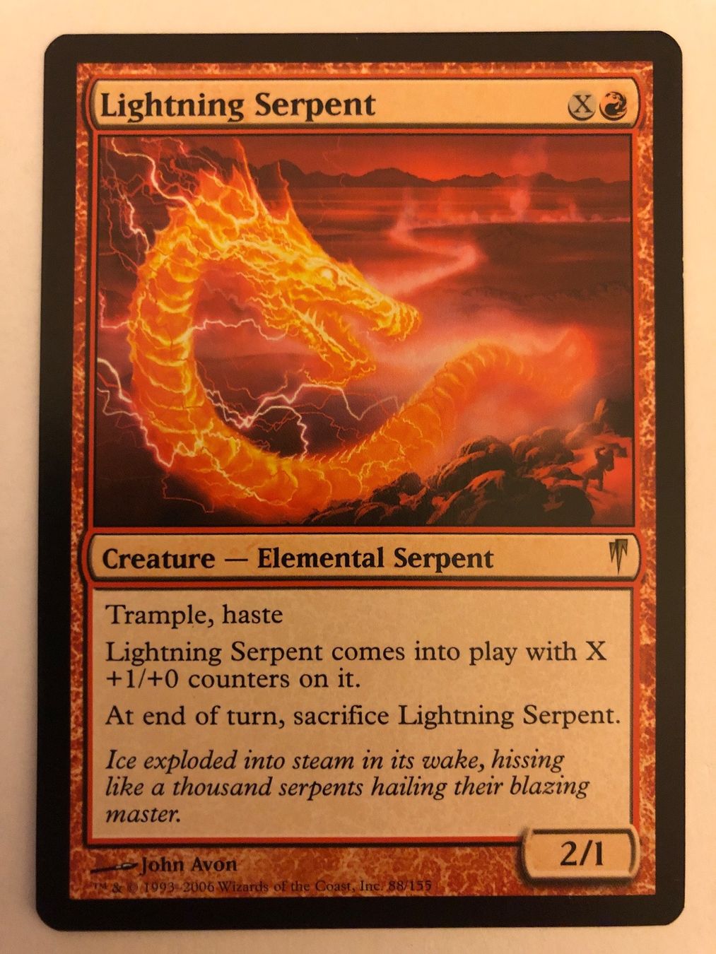 Magic The Gathering Carte collezionabili: MTG - Lightning Serpent - #direktkauf – Usato da Basel venduto da Melchior5