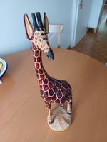 Handgeschnitzte Holzgiraffe - Dekoration aus Südafrica