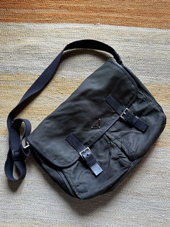 Original Rare Vintage Kaki Prada Bag