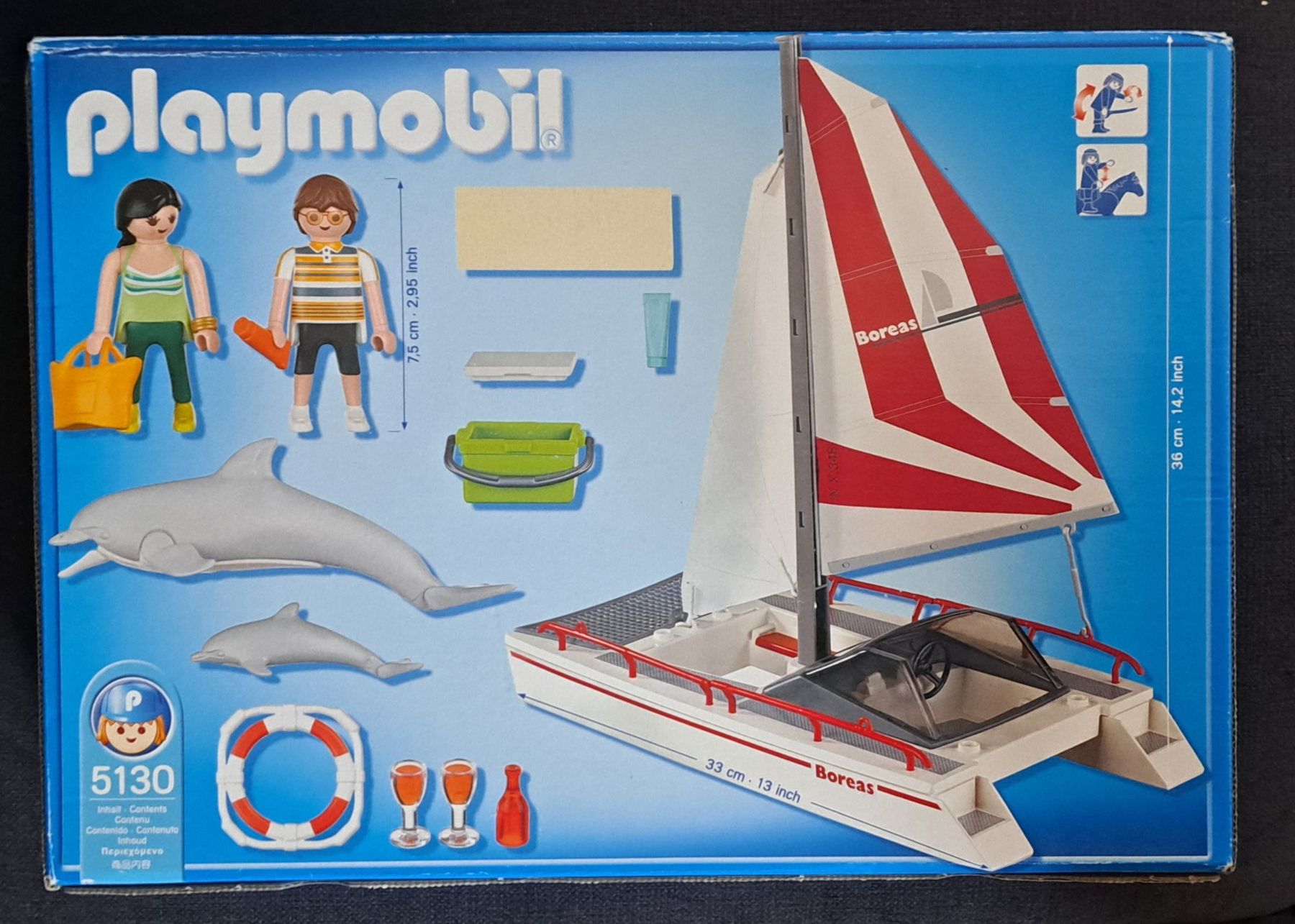 Statuette: Playmobil 5130 Katamaran – Nuovo e nell'imballaggio originale da Breitenbach venduto da Lucky0518