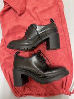 Damen Schnürschuhe schwarz Absatz neuwertiger Zustand