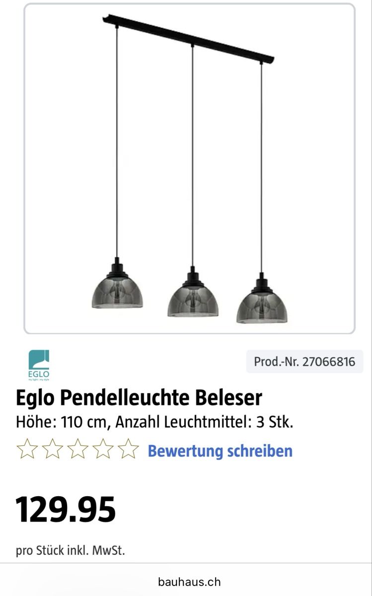 Kronleuchter & Deckenlampen: Pendelleuchte – Gebraucht aus Oberhasli von yel_m5jt 2