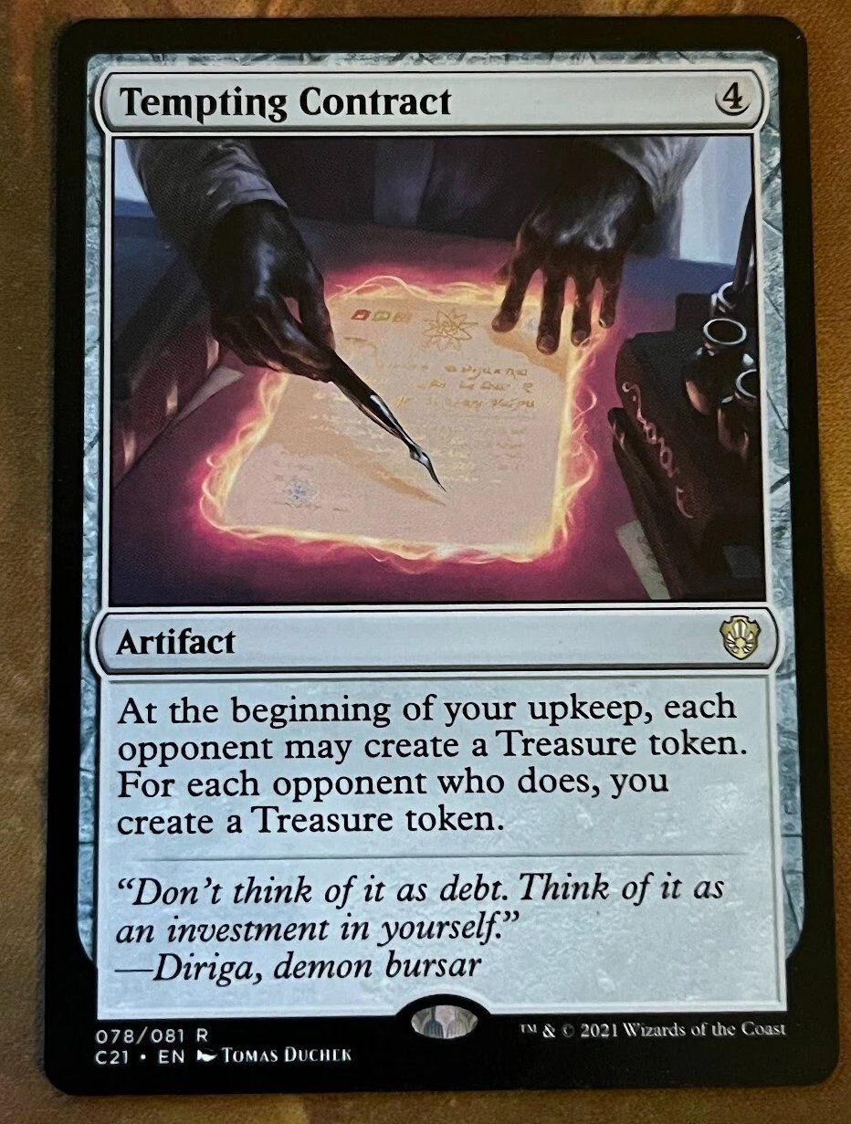 Magic The Gathering Sammelbilder & Trading cards: Tempting Contract - MtG - EN – Gebraucht aus Bolligen von Gurkenfeld