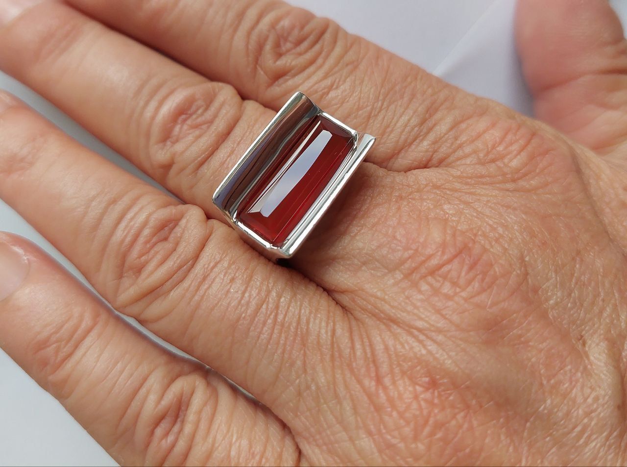 Anelli: Ring Silber mit Karneol – Usato da Stans venduto da wer_fd5f 3