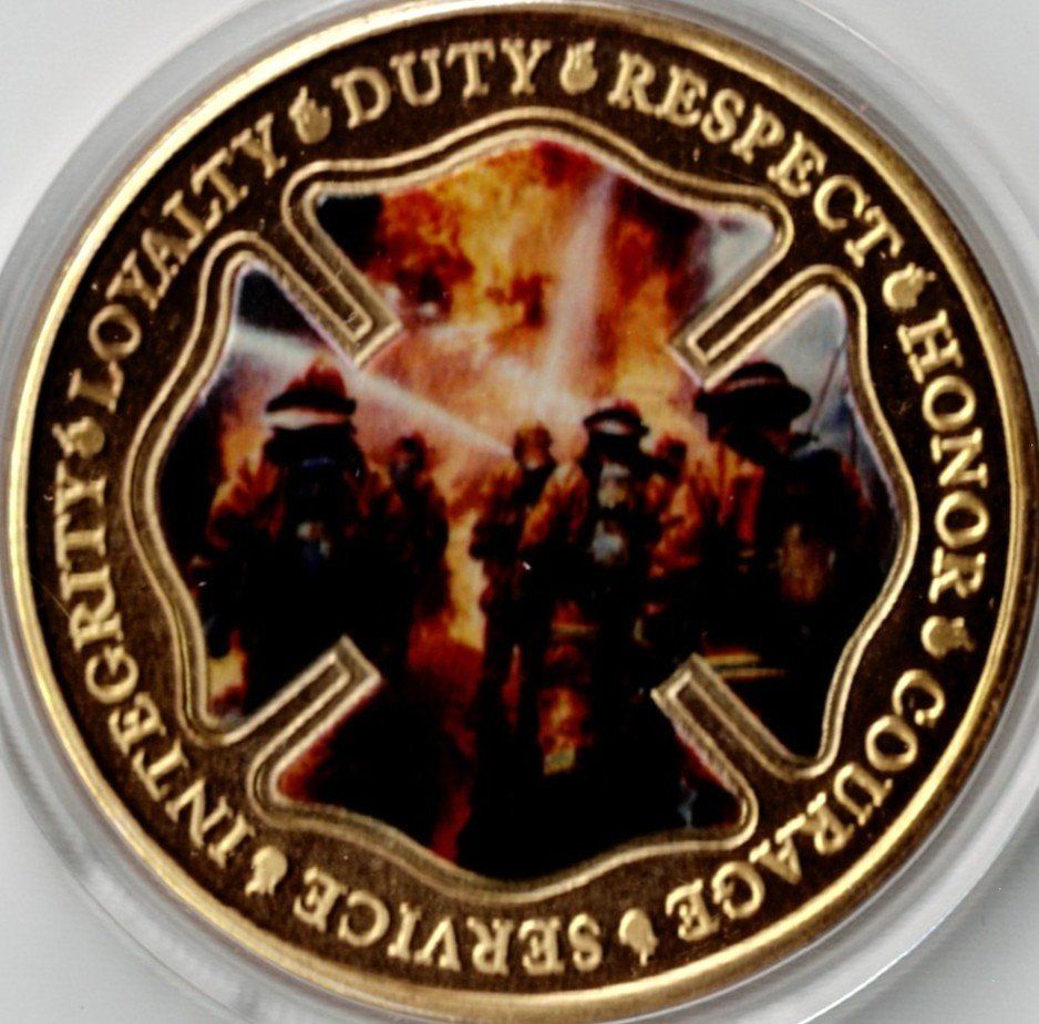 Medaglie: Fire_Rescue_Service_Integrity_Loyalty_Duty_Respect_Medaill 4 – Nuovo (secondo la descrizione) da Hombrechtikon venduto da Fraese01 1