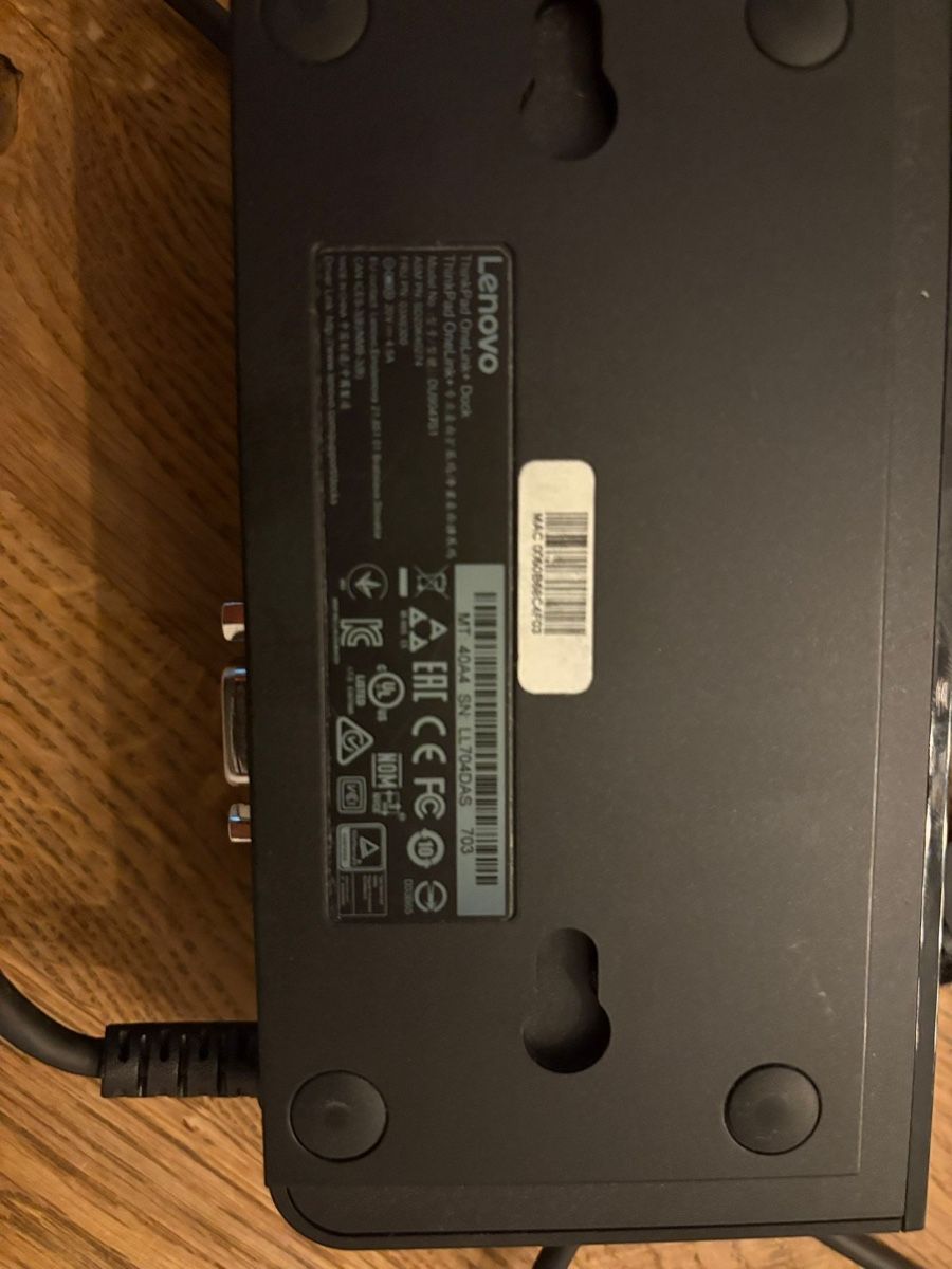 Lenovo Dockingstation: Lenovo ThinkPad Docking Station – Gebraucht aus Oberburg von srd_6tv7 5